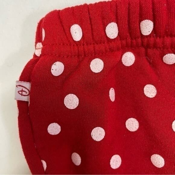 Disney Minnie Mouse Red Polka Dot Footies Pants Size 6-9 Months - Picture 9 of 12